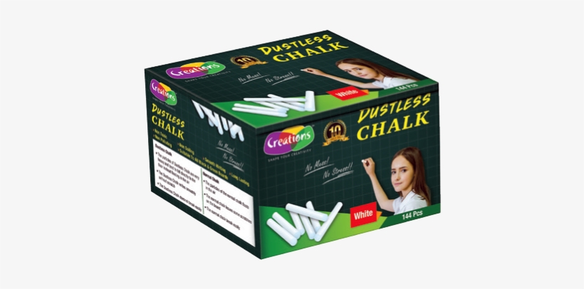 White Chalk 144 Pcs - Box, transparent png #3086357