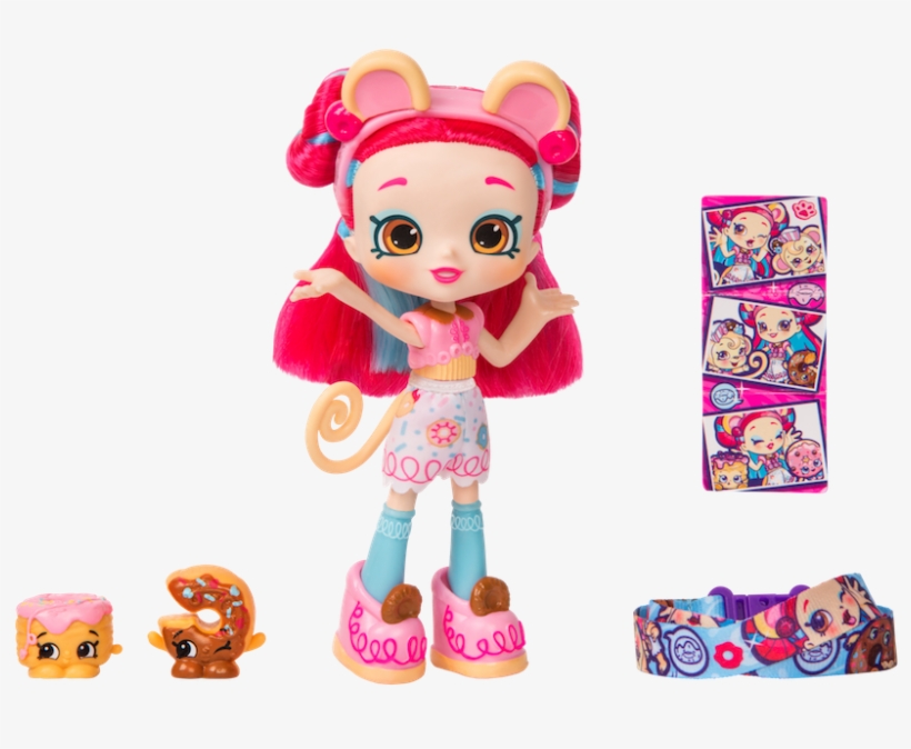 Shopkins Season 9 Wild Style Shoppies Donatina - Shopkins Wild Style Dolls, transparent png #3086676
