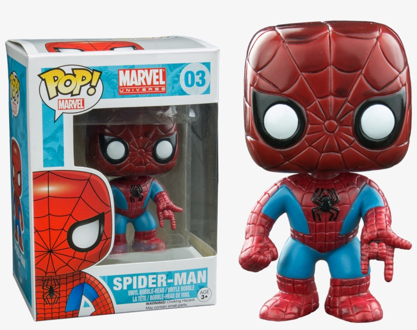 Spiderman Pop Vinyl Bobble Head Figure - Spiderman Marvel Funko Pops, transparent png #3086768