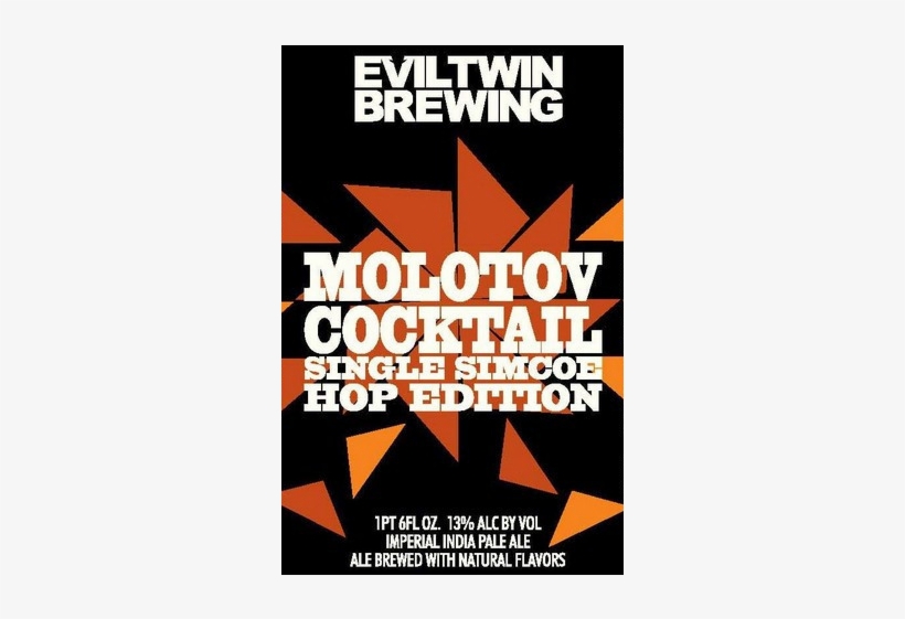 Molotov Cocktail Single Simcoe Hop Edition - Evil Twin Molotov Cocktail Beer 330ml, transparent png #3087002