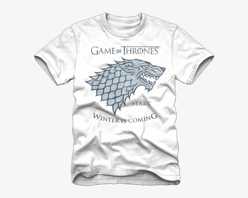 House Stark White Game Of Thrones T-shirt - Game Of Thrones Glass Poster The North Remembers, transparent png #3087060