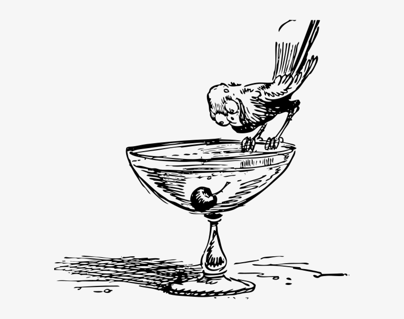 Bird On A Cocktail Png Images - Cocktail Clip Art, transparent png #3087314