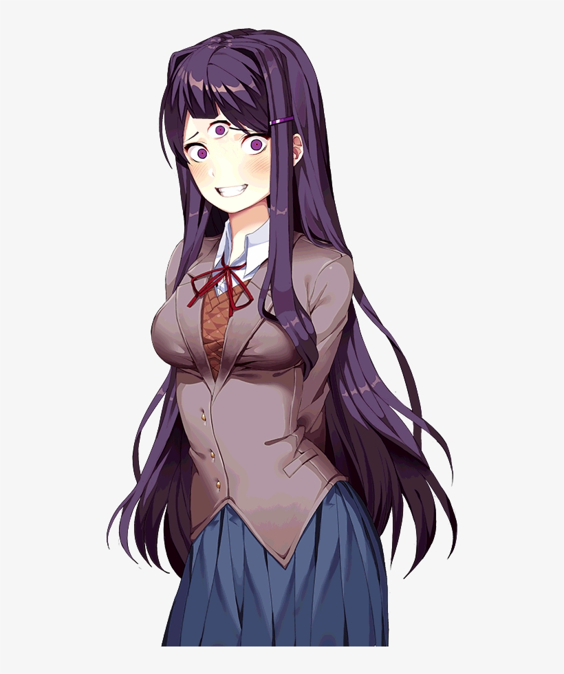 Edited Mediayuri - Doki Doki Literature Club Yuri, transparent png #3088059