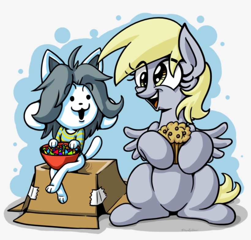 Temmie And Derpy By Studlyhorn-d9j205x - Undertale X Mlp, transparent png #3088223