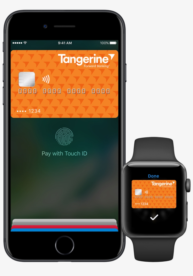 Just Add Your Tangerine Money-back Credit Card To The - Tangerine Debit Card Cvv, transparent png #3088772