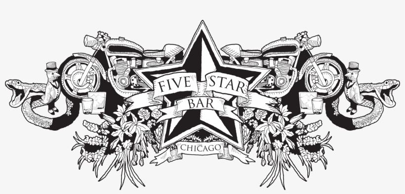 Five Star Bar Chicago Logo - Illustration, transparent png #3088954