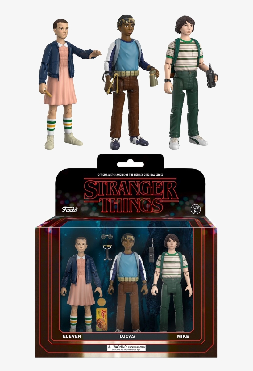 Each Stranger Things Set Features Three Figures Eleven, - Funko Stranger Things Figures, transparent png #3088978