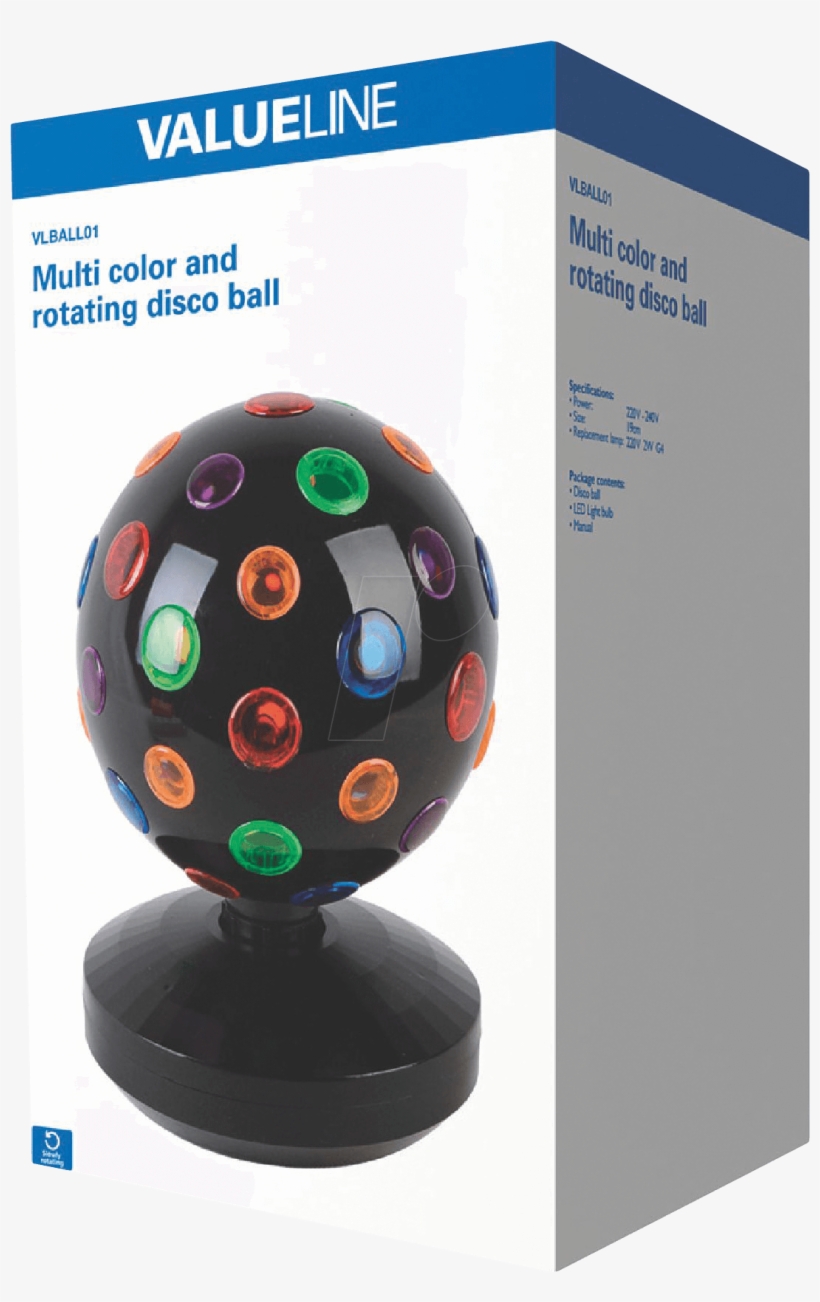 Multi-colour Disco Ball Valueline Vlball01 - Valueline Disco Ball Multi-colour Vlball01, transparent png #3089023