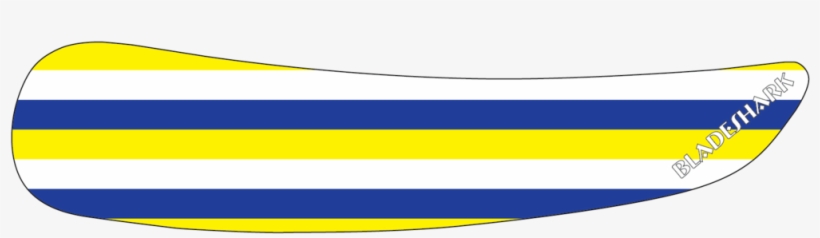 Yellow/blue/white Stripes Bladeshark Performance Hockey - Flag, transparent png #3089379