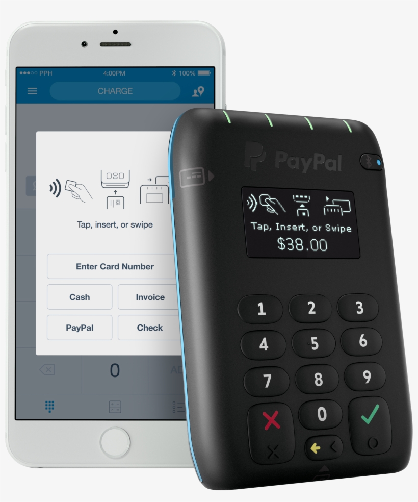 Paypal Here Launches A Mobile Card Reader That Accepts, transparent png #3089408