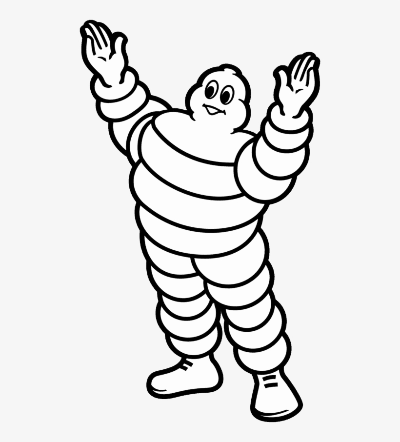 Enjoy Champagne And Canapés Upon Arrival, Followed - Michelin Man, transparent png #3090255