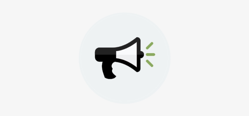 Megaphone Icon - Infographic Black And White Icon, transparent png #3090825