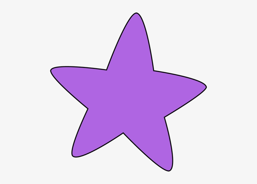 Rounded Star Clip Art - Clip Art Purple Star, transparent png #3091085