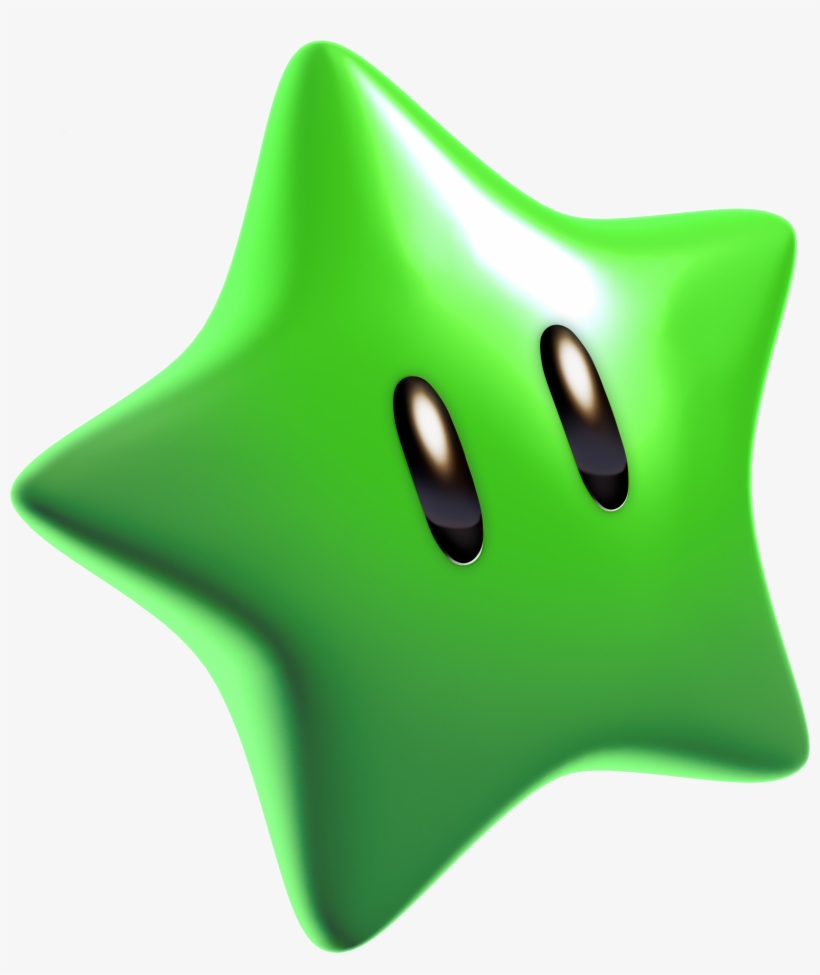 Clip Arts Related To - Super Mario Green Star, transparent png #3091228