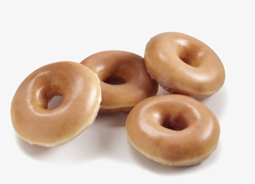 Doughtnuts Krispy Kreme Four Original Glazed Doughnuts - Krispy Kreme Doughnuts, transparent png #3091425