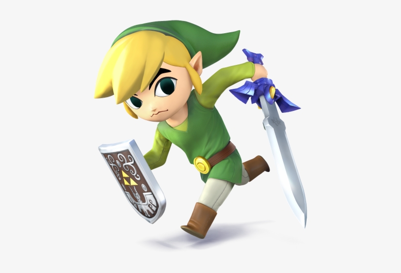 Super Smash Bros - Smash Bros Toon Link, transparent png #3092501
