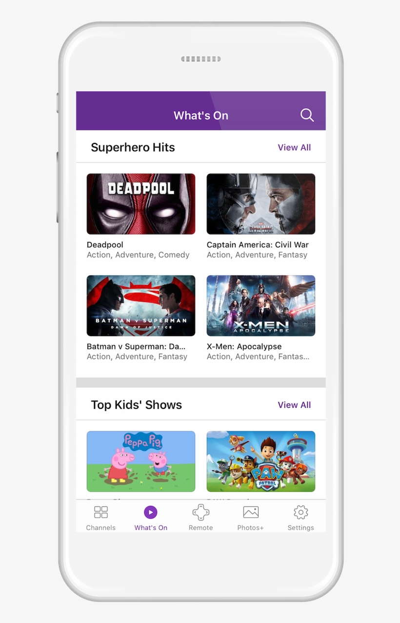 Roku Mobile App Ios Android Whats On - Roku App Screen Iphone, transparent png #3092778