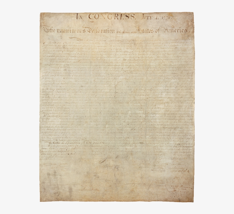Actual Declaration Of Independence, transparent png #3092861