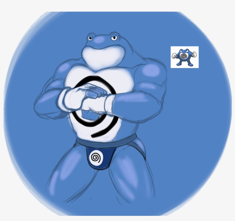 Here, Have An Anthro Poliwrath, While We're At It - Mega Swampert Muscle Gay, transparent png #3092925