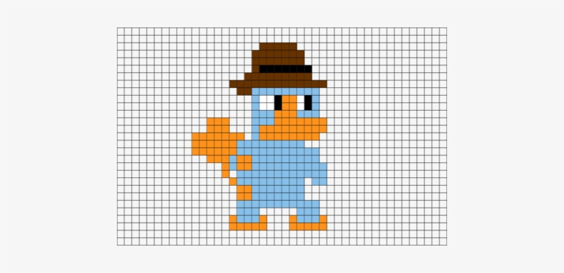 Perry The Platypus Pixel Art, transparent png #3093050