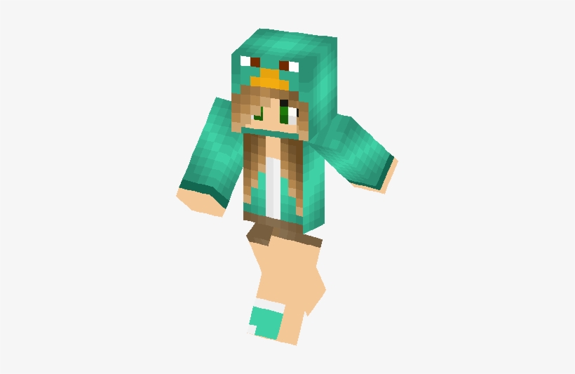 Perry Girl Skin - Green Minecraft Skin Girl, transparent png #3093160