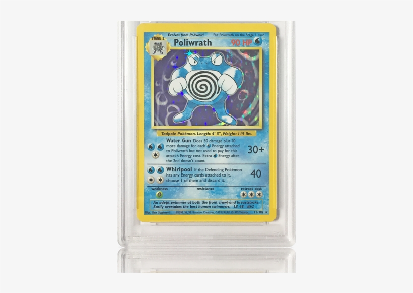 Psa 8 Poliwrath - Poliwrath 1st Edition Holo, transparent png #3093355