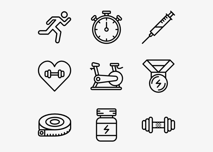 Fitness 40 Icons - Fitness Icon Png, transparent png #3093359
