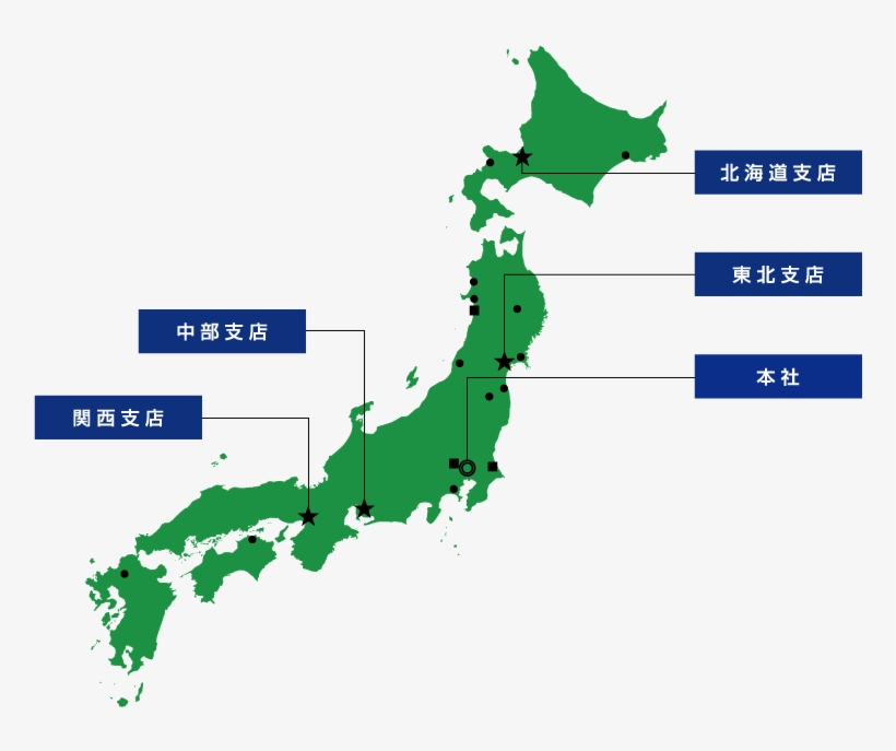 拠点 - Japan Map, transparent png #3093410