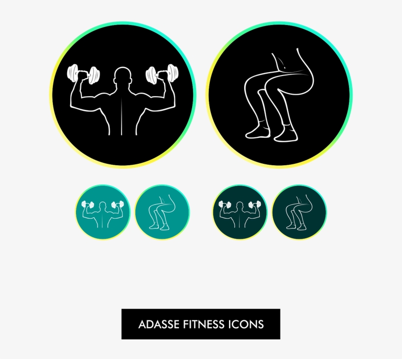 Create 2 Fitness Icons For A New Mobile App - Graphic Design, transparent png #3093451