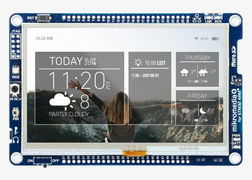 Stm32 Off Mikromedia4 Onn-d - Mikroelektronika Mikroe-2660 Display Development Tools, transparent png #3093855