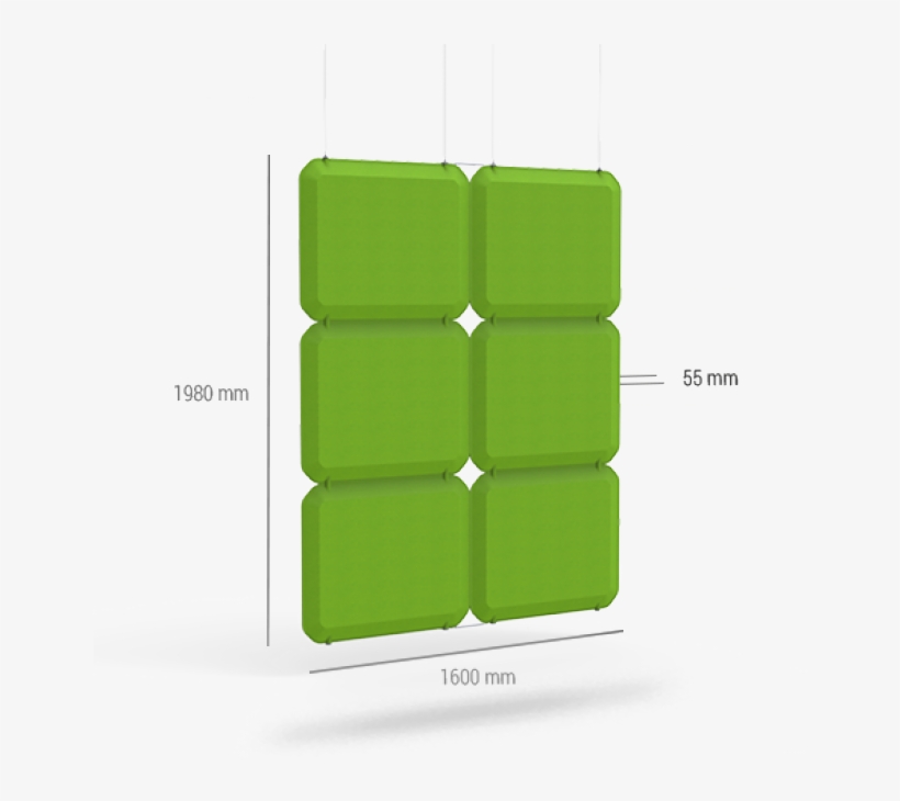 Hanging Screen Prim Evaluated By Acousticfacts - Composite Material, transparent png #3094757