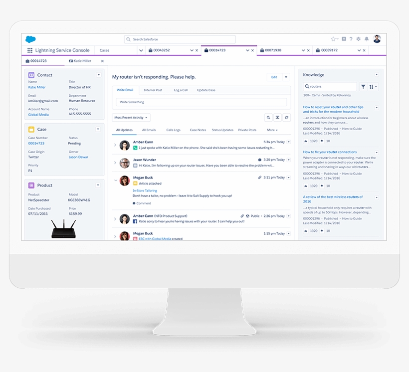 Ai For Service Demo - Salesforce Service Cloud, transparent png #3095319