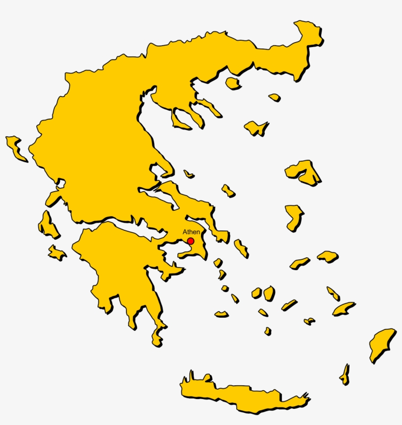 21 Blackjack - Greece Map, transparent png #3095551