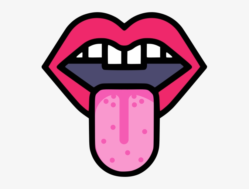 Tounge Sticking Out Dark - Mouth, transparent png #3095684