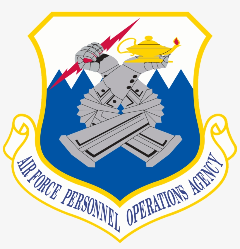 Air Force Personnel Operations Agency - 3.8 Inch Air Force Air And Space C2 Agency Vinyl Transfer, transparent png #3095733