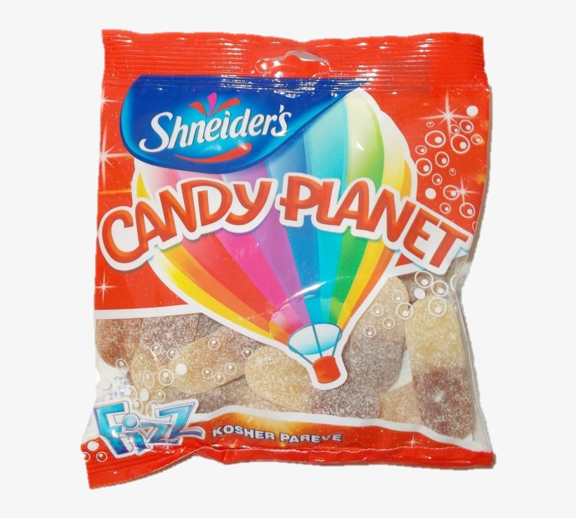 Candy Planet Sour Tounge Cola 150g - Shneider's Candy Planet Gummy Bears, transparent png #3096092