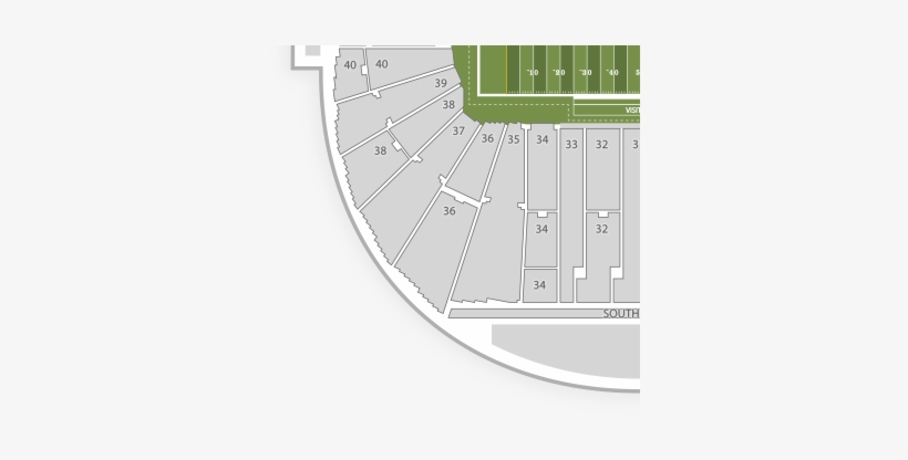 Oregon Ducks Football Seating Chart - Section 35 Autzen Stadium, transparent png #3096147