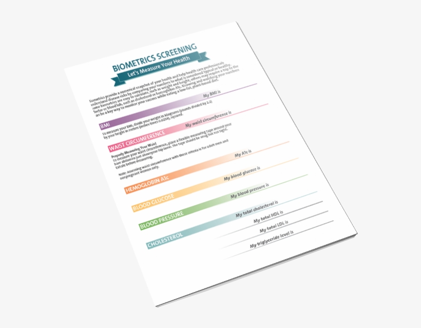 Biometrics Handout Tearpad - Brochure, transparent png #3096398