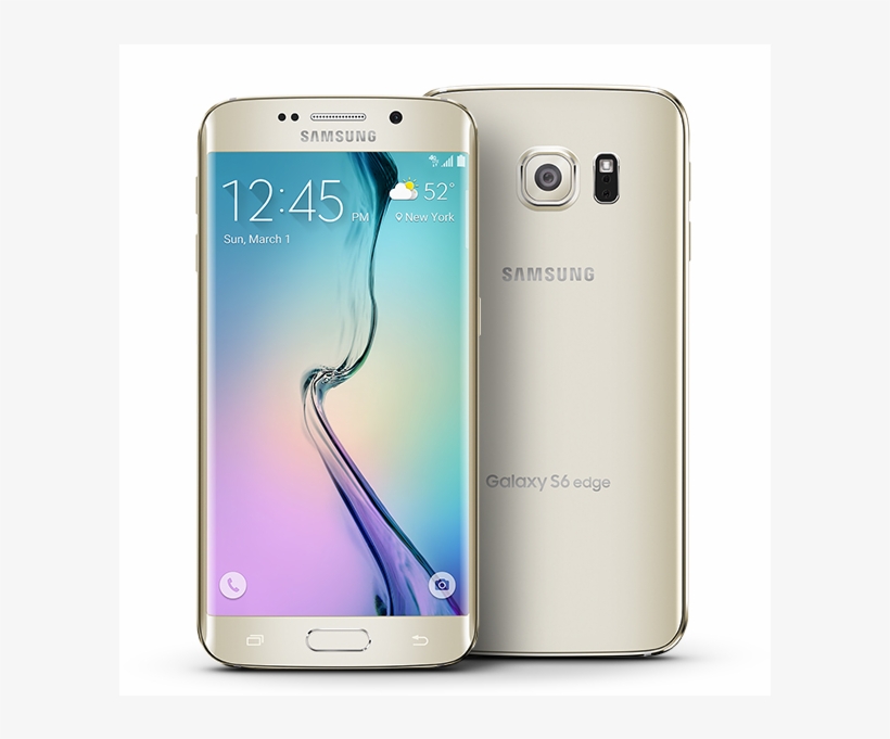 S6 Edge 64 Gb - Samsung Galaxy Edge Platinum, transparent png #3096552