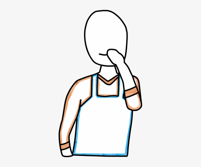 Counter Service Apron Hand Mouth, transparent png #3096890
