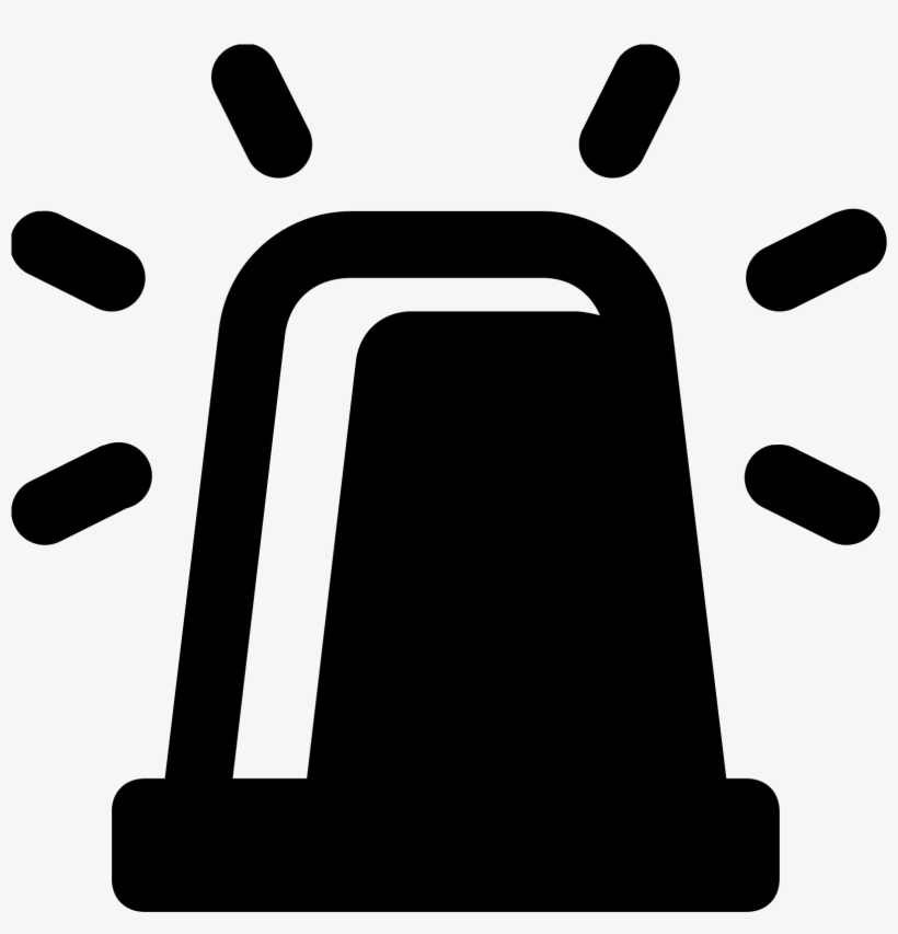 The Icon Resembles A Traffic Cone With A Rounded Top - Sirens Icon, transparent png #3097006
