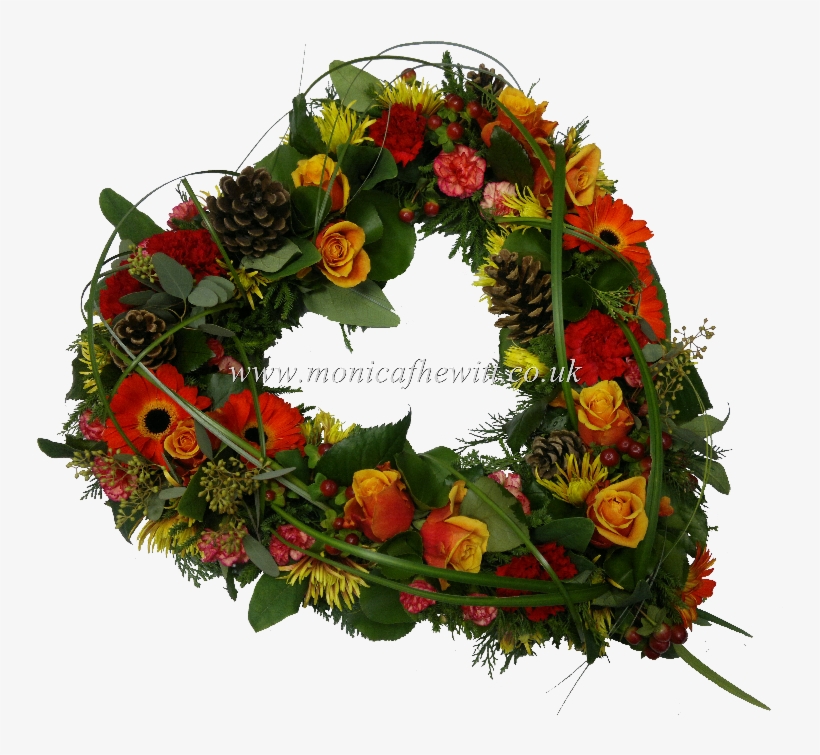 Autumn Pine Open Heart - Funeral Flowers Autumn, transparent png #3097217