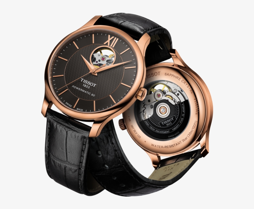 Image Watch Tissot Tradition Powermatic 80 Open Heart - Tissot Tradition Powermatic 80 Open Heart, transparent png #3097925