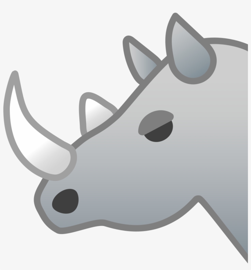 Download Svg Download Png - Rhinoceros Emoji Png, transparent png #3098265