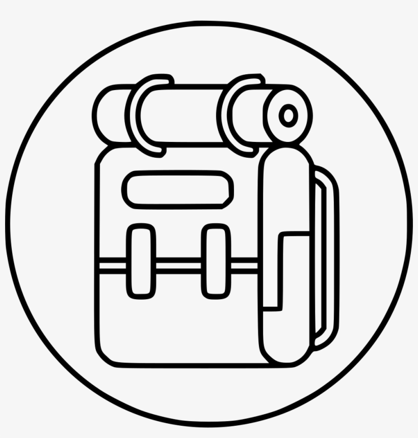 Backpack Adventure Hike Outdoors Comments - Hikers Backpack Icon, transparent png #3098718