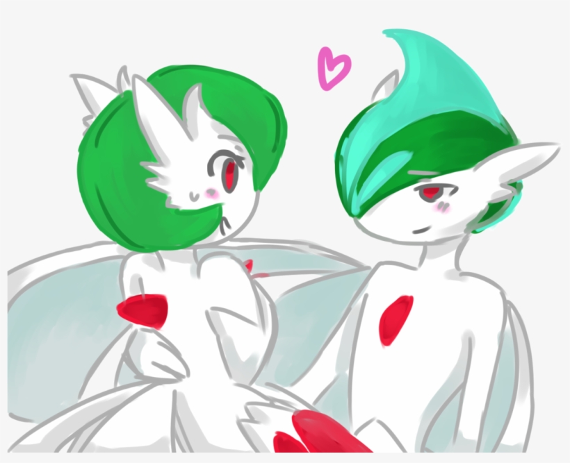 Images Of Gallade And Gardevoir - Cartoon, transparent png #3098978