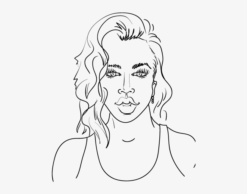 Khloé Kardashian - Line Art, transparent png #3099043