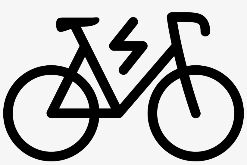 Electric Bicycle Filled Icon - Bike Icon, transparent png #3099364