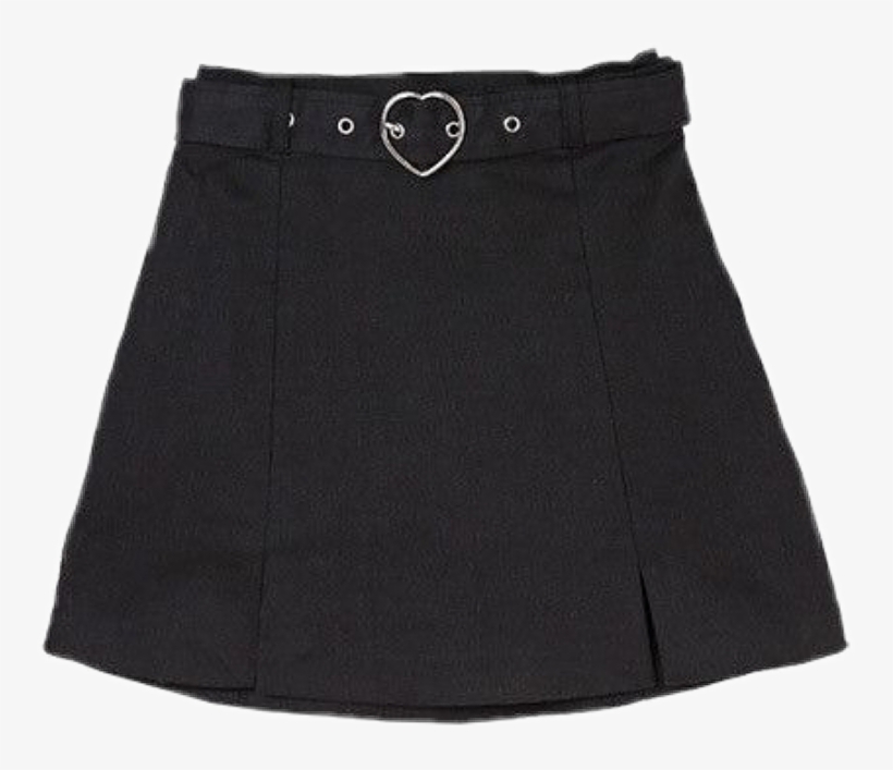Skirt Niche Nichememe Clothes Aesthetic Png Freetoedit - Black Aesthetic Denim Skirt, transparent png #3099975