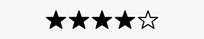 Starss - 4 Star Rating Icon, transparent png #310725